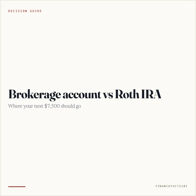 Brokerage Account vs Roth IRA: Where Should You Invest?