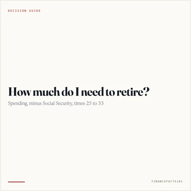 How Much Do I Need to Retire? Spending, Social Security and the 4% Rule