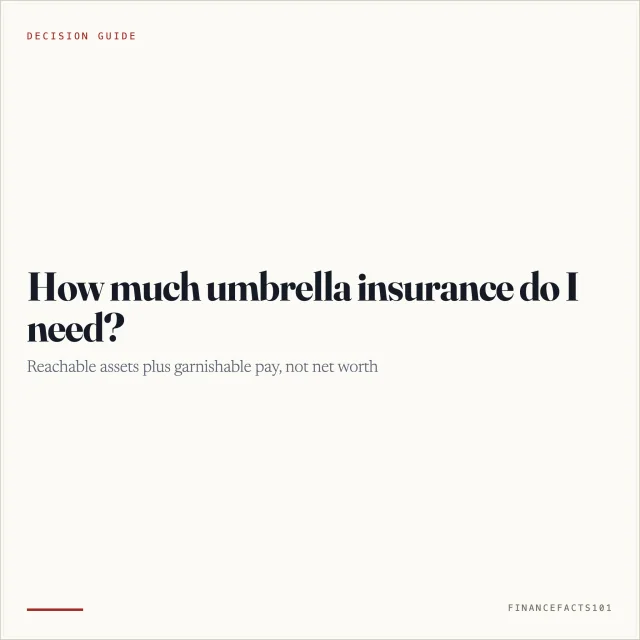 How Much Umbrella Insurance Do I Need? The Exposure Math