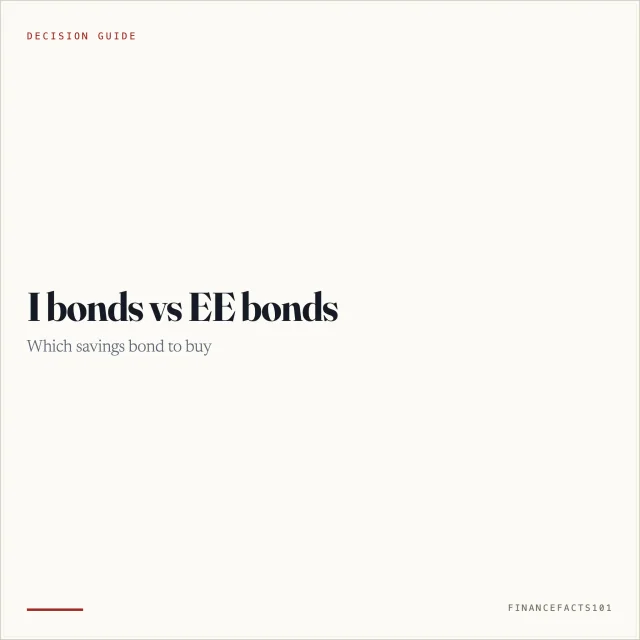 I Bonds vs EE Bonds: Which Savings Bond Should You Buy?