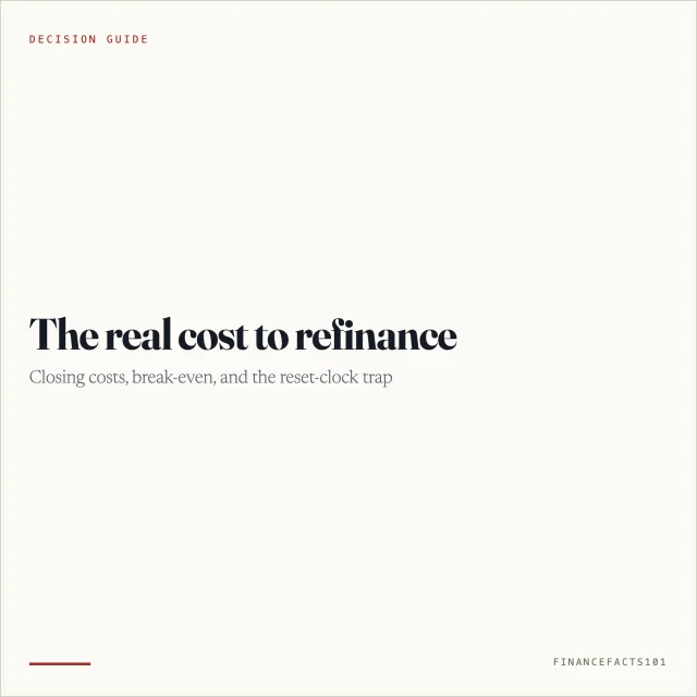 How Much It Costs to Refinance a Mortgage