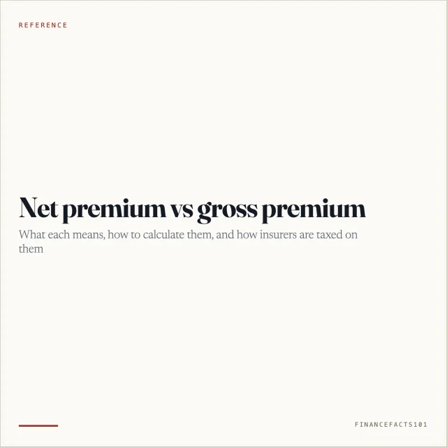 Net Premium vs Gross Premium: Meaning, Calculation and How Insurers Are Taxed