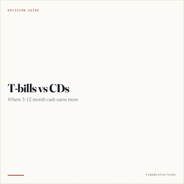 T-Bills vs CDs vs High-Yield Savings: Where 3-12 Month Cash Goes