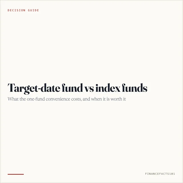 Target-Date Fund vs Index Funds: Which Should You Hold?
