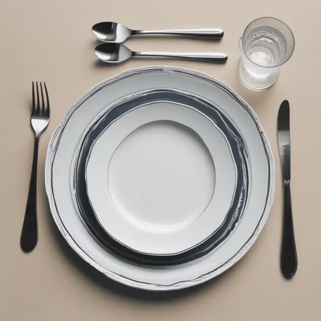 Two place settings with open books representing last wills and testaments on a dining table, symbolizing the creation of an A-B trust