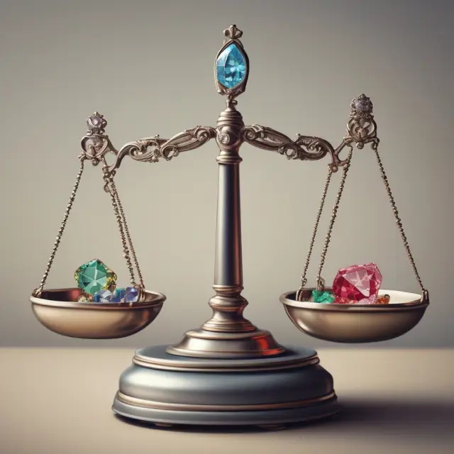 Three gems representing different credit ratings - AAA (highest), AA, and other ratings.