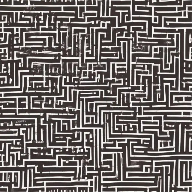 An image depicting a maze with various paths representing traditional costing methods (standard, variable, and absorption costing) interconnecting before merging into the ABC method