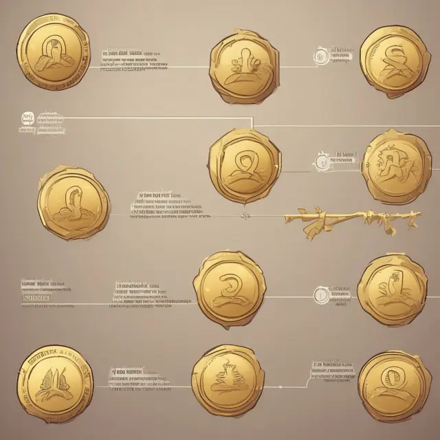 A gold coin timeline depicting Adam Smith and various economic systems illustrating the historical development of ability-to-pay taxation.