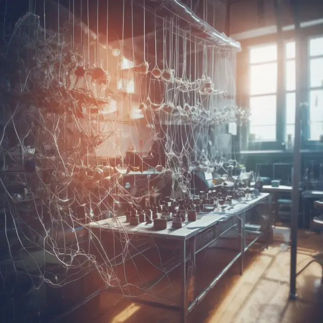 An activity-based management researcher untangling complex cost threads in a research and development laboratory
