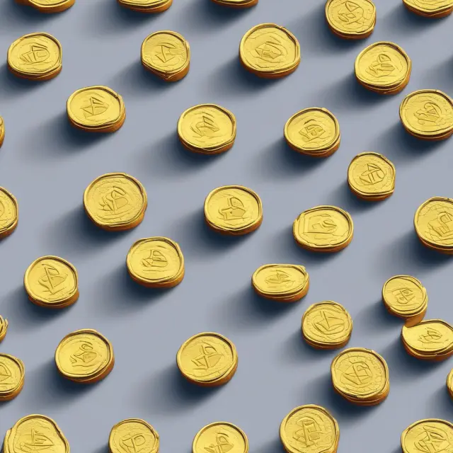 Golden coins symbolizing positive (rising) and negative (falling) abnormal returns deviating from expected path.