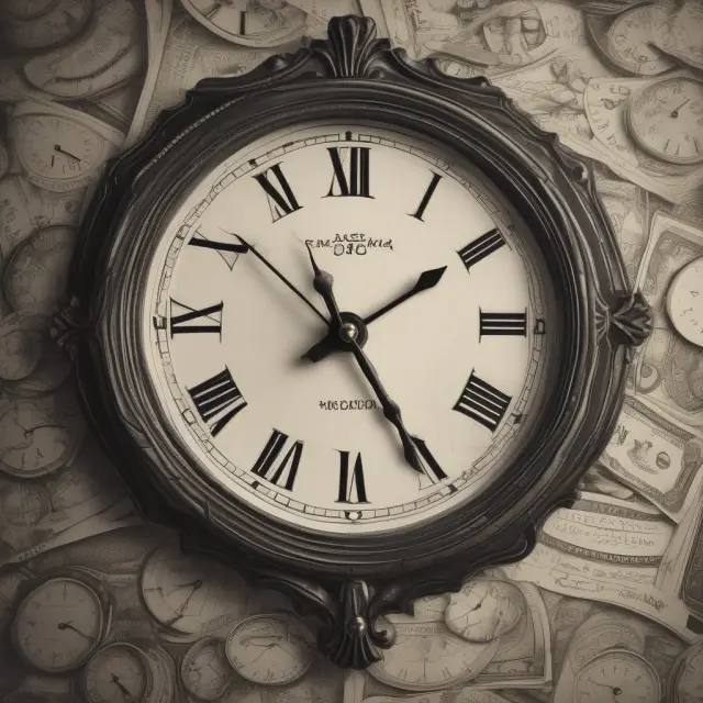 An antique clock displaying the transformation of absolute return investment strategies from their inception to modern-day hedge funds.