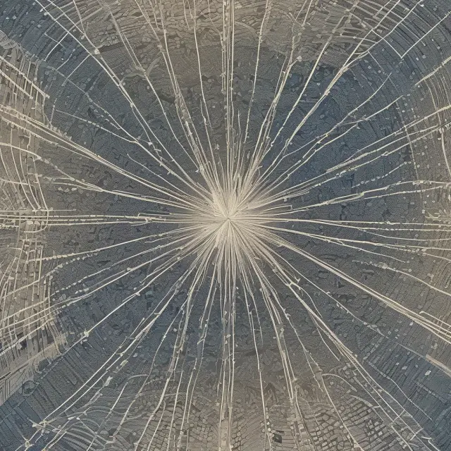 A vivid image of direct costs represented as golden threads intertwining with indirect costs depicted as silver threads, creating a complex tapestry symbolizing absorption costing.