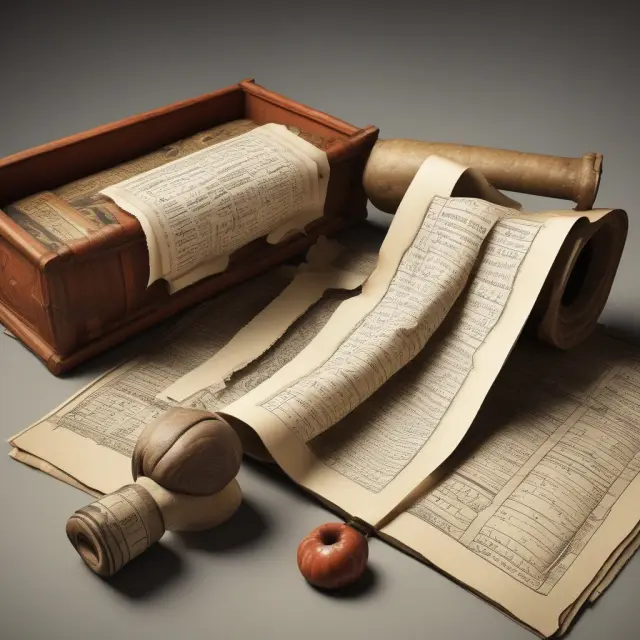 An ancient scroll depicting the separation of fixed overhead costs (taxes, rent) from variable costs (labor, materials) in absorption costing
