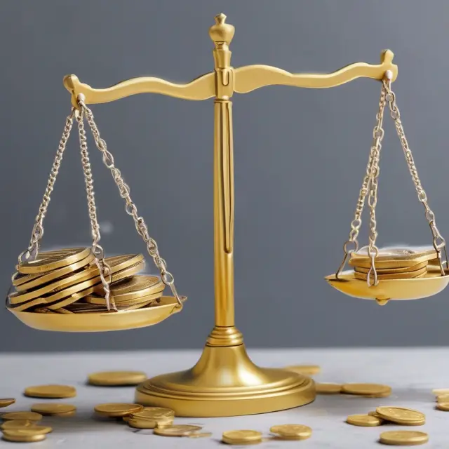 Gold and silver scales: Absorption costing includes fixed overhead costs in product cost (gold coins) vs. variable costing, which excludes them (silver coins), influencing financial reporting.