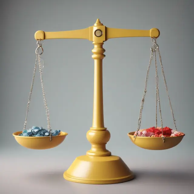 Scales with direct and indirect costs symbolizing Absorption Costing in accounting