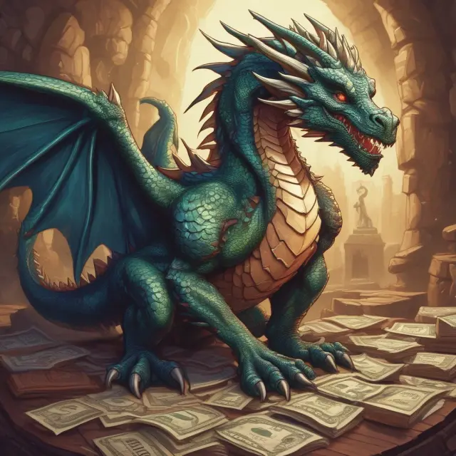 Lender summons a dragon collecting borrower