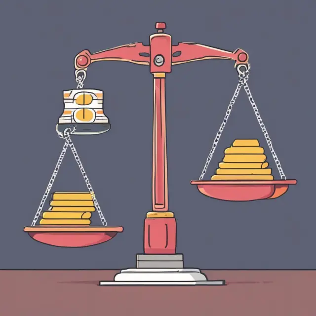 Scale balancing debtor and acceleration clause; missed payment tipping the balance