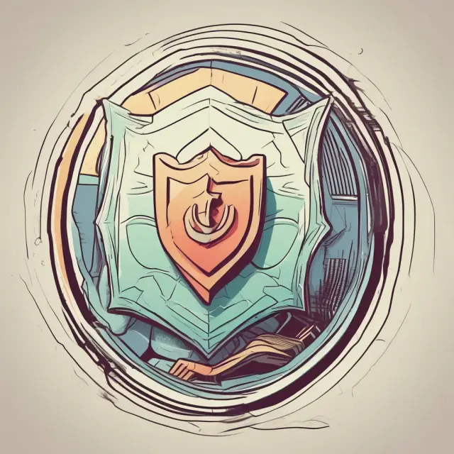 An image of a shield with an acceleration clause emblem, symbolizing lenders