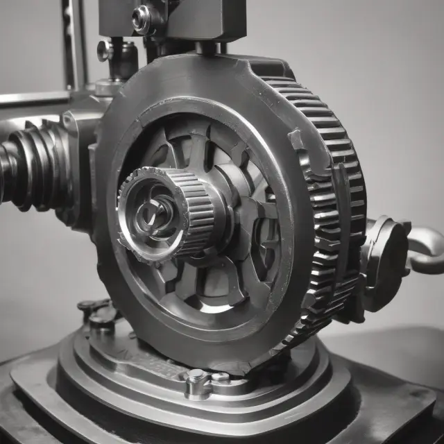 Image of a balance with gears symbolizing factors influencing acceptable quality level (AQL), including lot size, inspection type, level, and desired percentage