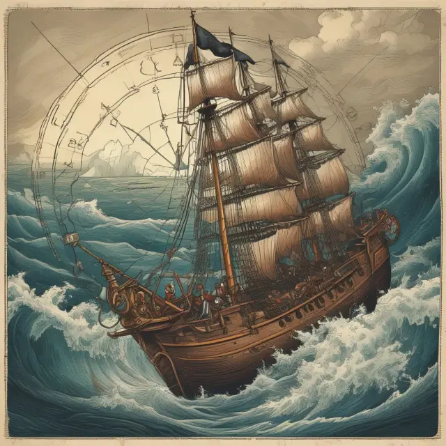 A captain on a boat accepts risks in uncharted waters, assessing and monitoring conditions to navigate safely
