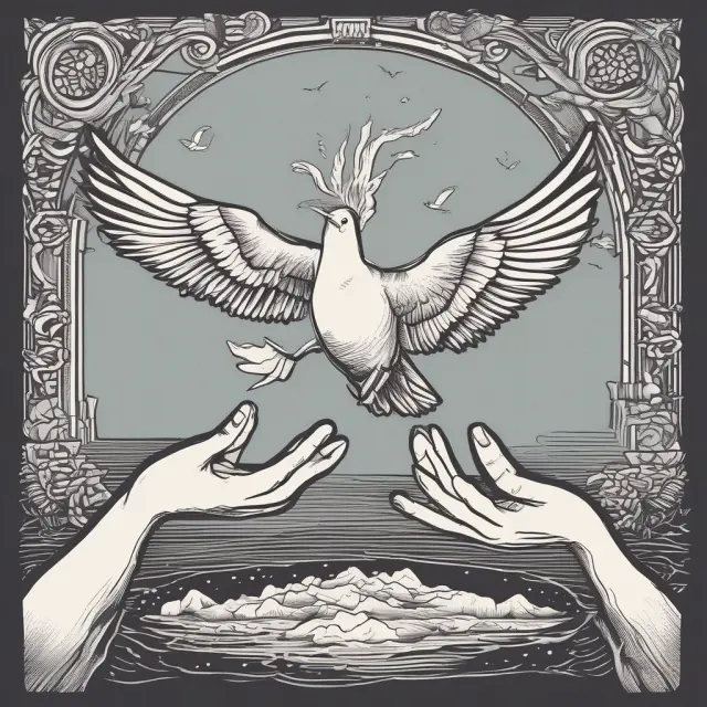 A pair of hands releasing a dove, symbolizing accidental death and the double indemnity feature in insurance.