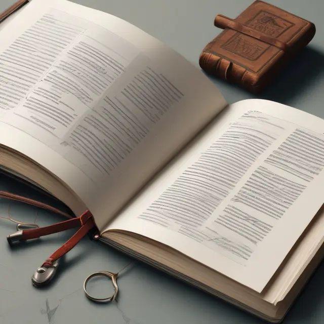 Open book displaying AD&D insurance policy terms, ensuring clarity and peace of mind