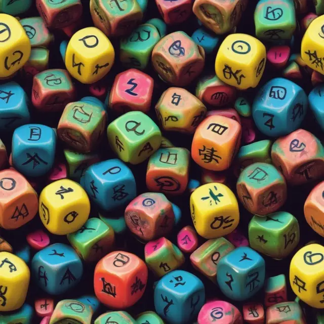An intricately designed set of dice revealing the common exclusions in AD&D insurance policies: suicide, natural causes, warfare, felony, and toxic substances