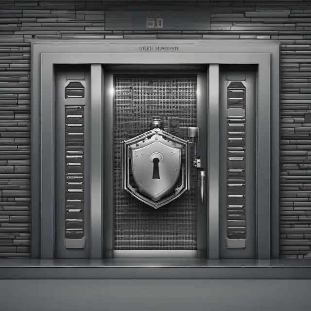 A vault protected by multi-factor authentication with keys representing passwords and secondary verification methods