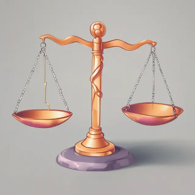Scales depicting an account balance (gold coins) and available credit (credit cards), illustrating net liquidity.