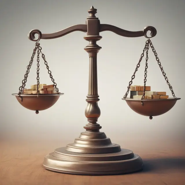 Balance scales tilting towards various investment opportunities, emphasizing the importance of account management