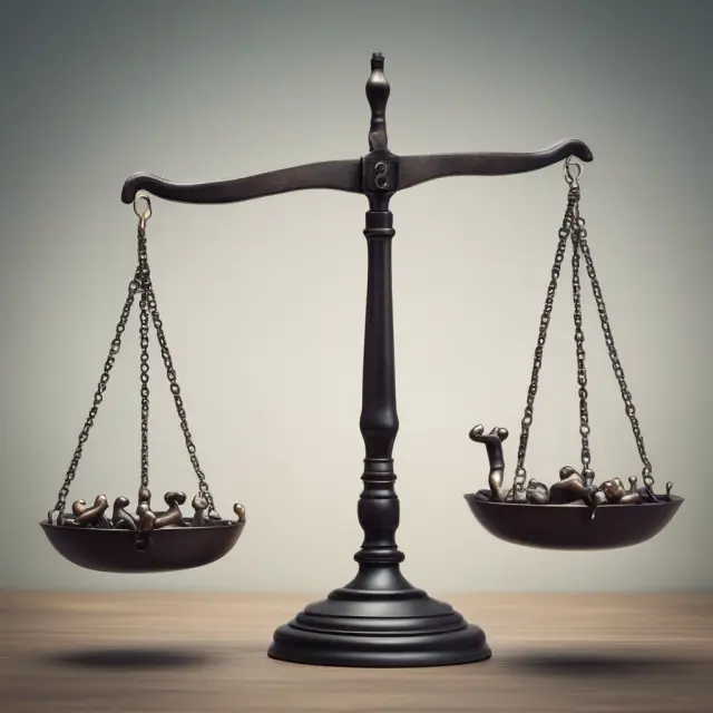 A balanced scale represents Accounting Conservatism and GAAP, symbolizing fair financial reporting.