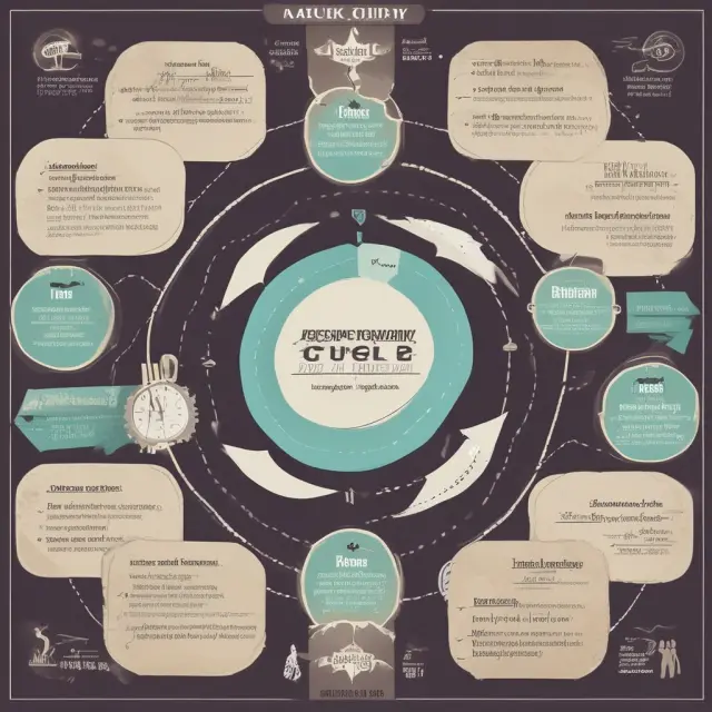 An illustration of the accounting cycle as a timeline, symbolizing transactions flowing from recording to adjustment and finally to financial statements.