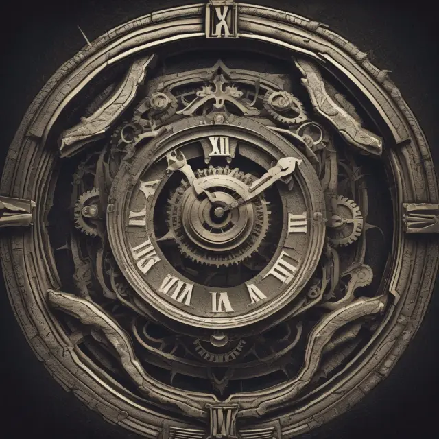 A meticulously crafted clock with gears representing an accounting cycle