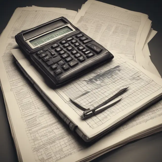Old accounting books merging with a modern spreadsheet for financial planning
