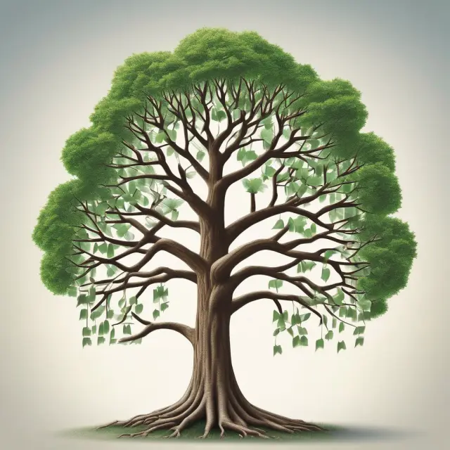 A tree symbolizes strong shareholders