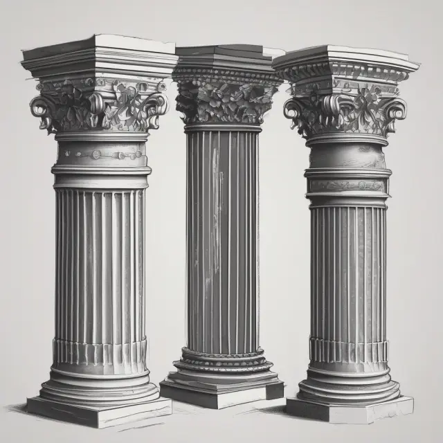 Image of two columns: one with firm accounting principles, another with flexible accounting policies creating a connection