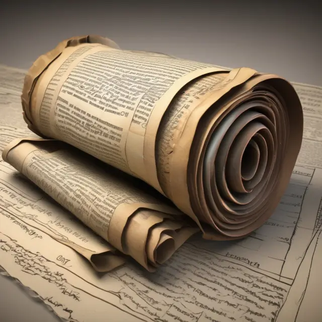 An ancient scroll representing accounting principles unrolling to reveal transparency, consistency, and comparability for financial reporting.