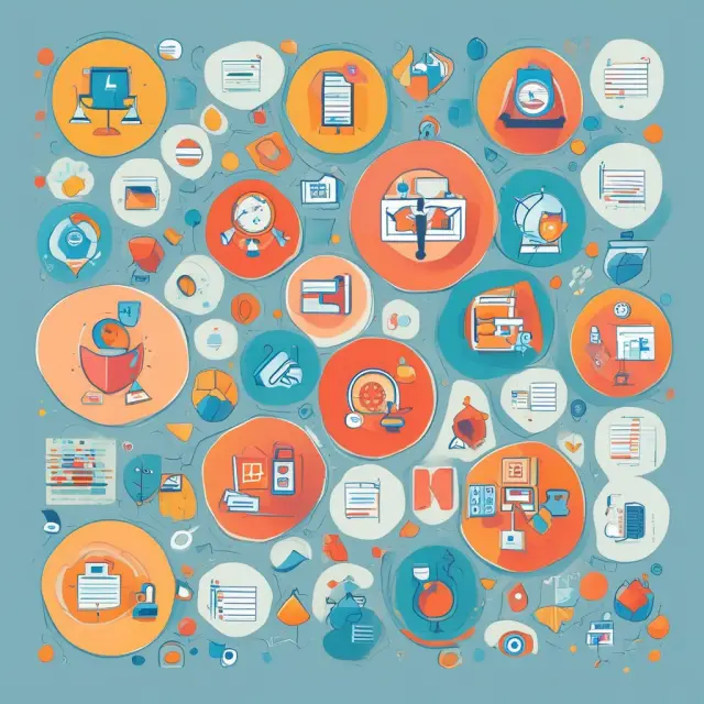 A colorful mosaic depicting various accounting principles interlocking and forming the foundation for accurate financial reporting