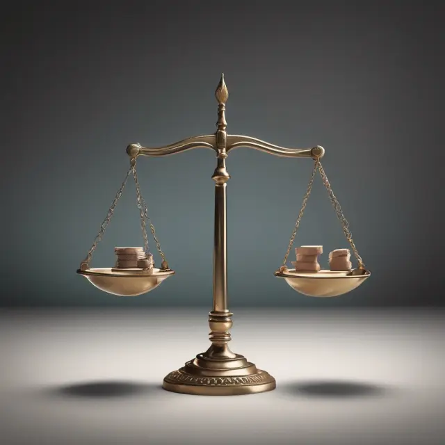 An ethereal scale balances truth and falsehoods in accounting, emphasizing ethical conduct.
