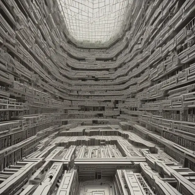 An intricate maze representing Enron