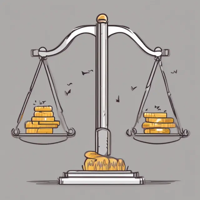 A balance scale with gold and silver coins symbolizing cash transactions in a cash accounting system.