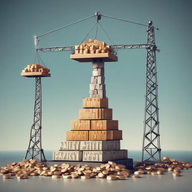 Visualizing accounting profit with a scale weighing revenue against various cost components: labor, inventory, raw materials, transportation, sales & marketing, production, and overhead.