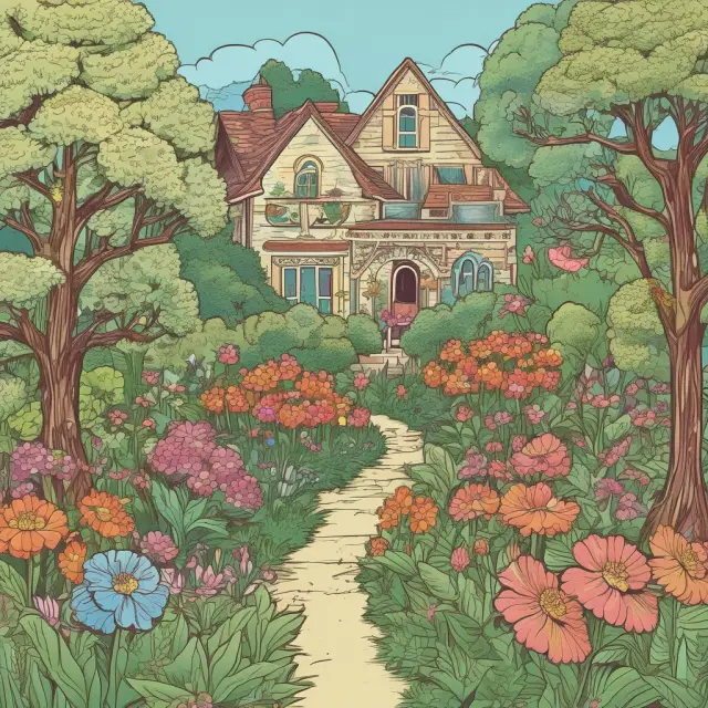 Image of a blooming garden symbolizing cash flow management, with butterflies representing AP and vendors interacting harmoniously