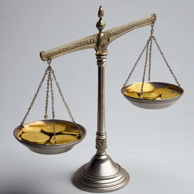 A visual comparison of AP and AR turnover ratios with gold coins representing Accounts Payable and silver coins illustrating Accounts Receivable