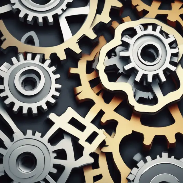 Gears representing AP & AR turning efficiently: Accounts Payable Turnover Ratio vs. Accounts Receivable Turnover Ratio
