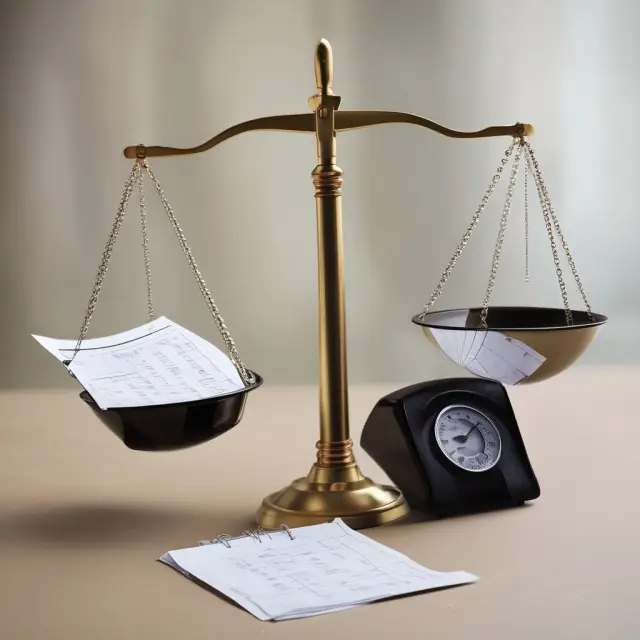 Image of a scale balanced between AR ($600,000) and Net Credit Sales ($500,000), with DSO calculation in the background