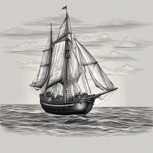 A bond with a $100 face value depicted as a ship gradually sailing closer to its par value, symbolizing the accretion of discount through time and yield