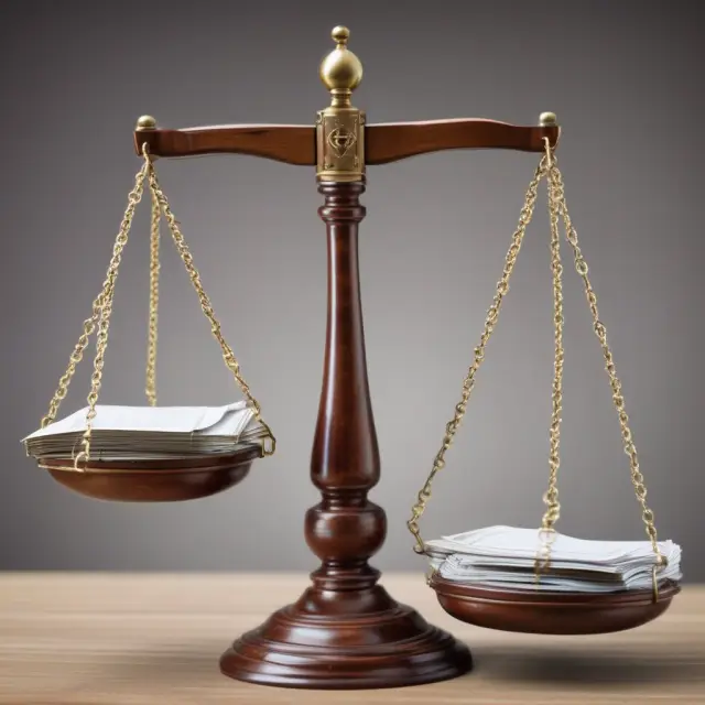 Two sides of a scale balance the weight of routine (daily) and non-routine (infrequent) accrued liabilities in accounting