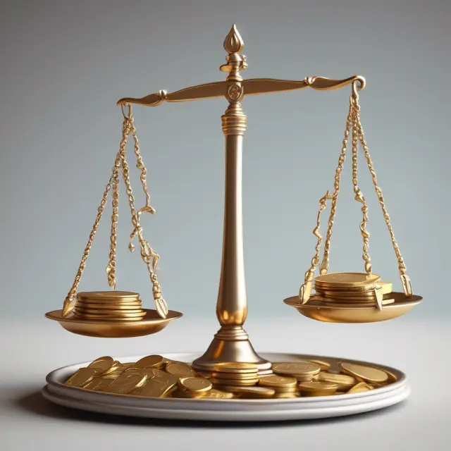 Gold coins for expenses and wages in progress tipping into a tray labeled 