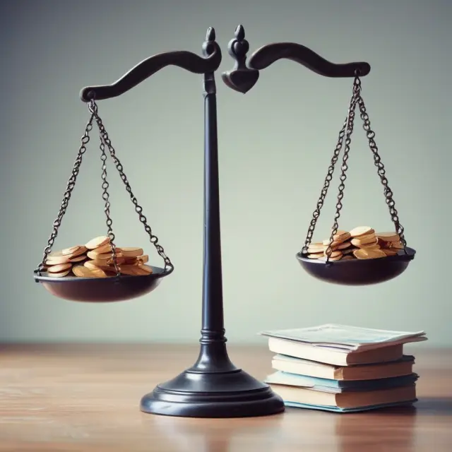 Two balanced scales with gold coins representing accrued liabilities on one side and silver coins symbolizing accounts payable, emphasizing their distinction in financial accounting